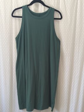 A New Day Sleeveless A-line Tank Dress, Teal, Large